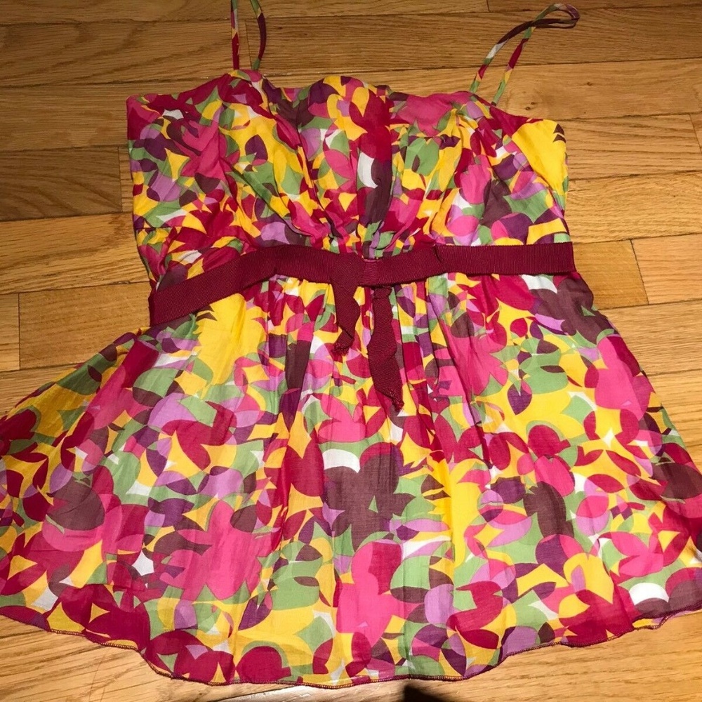 Anthropologie Anna Sui Floral Camisole Top Size 4